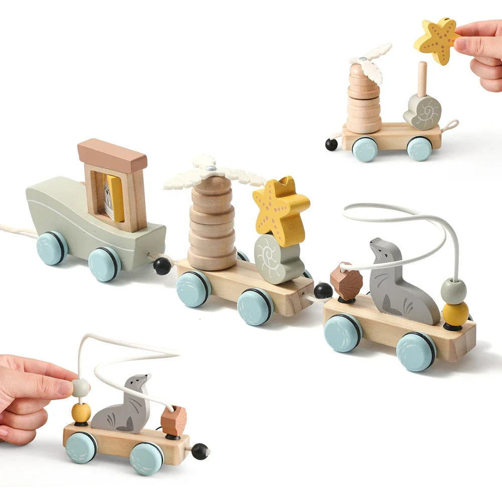 HappyTrain – Montessori & Fun – Train en bois