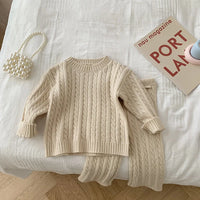 Thumbnail for Mini Fashion™ - Stylé et Tendance - Pull et pantalon en tricot pour enfant