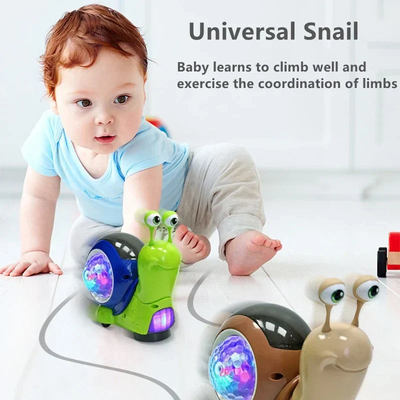 Music Snail™ - Un compagnon lumineux  - Jouet Escargot et Crabe