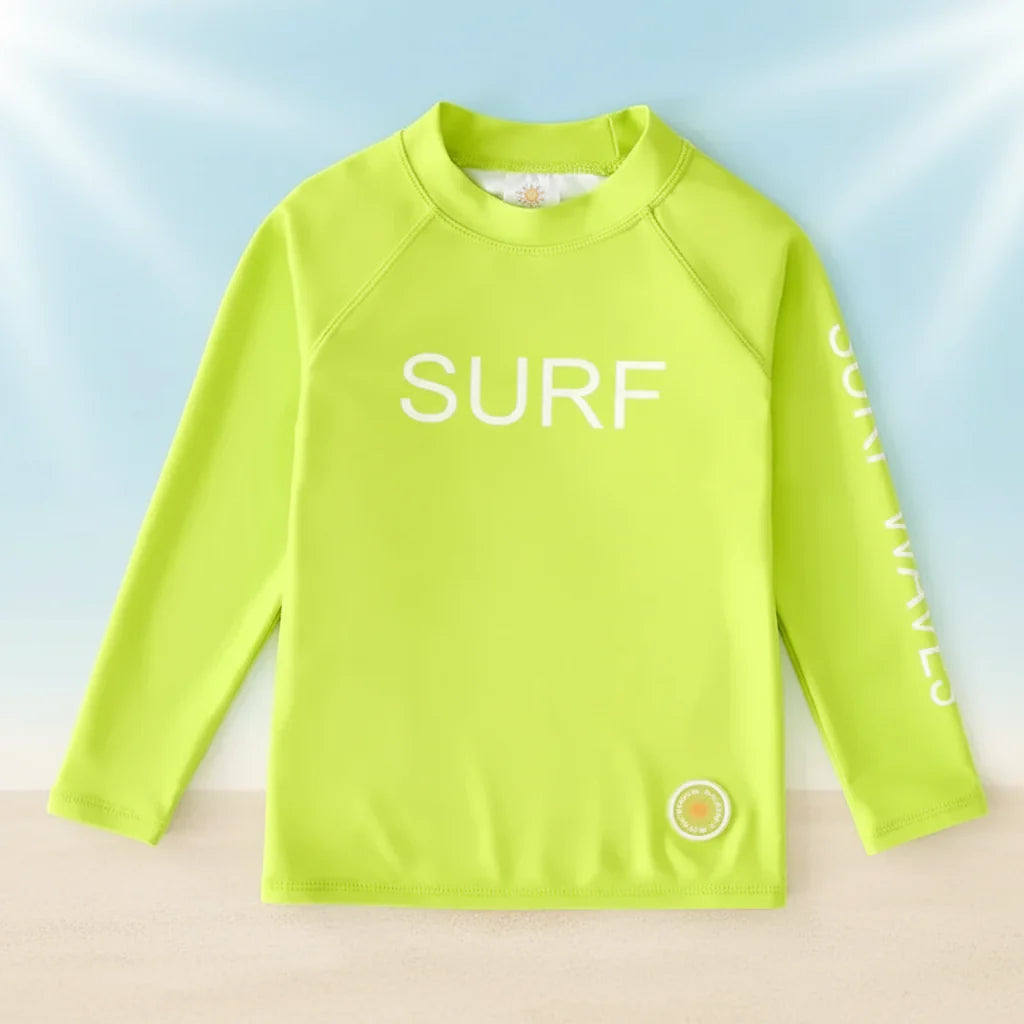 SunShield – Protecteur et souple – T-shirt de surf à manches longues pour enfants avec UPF 50+