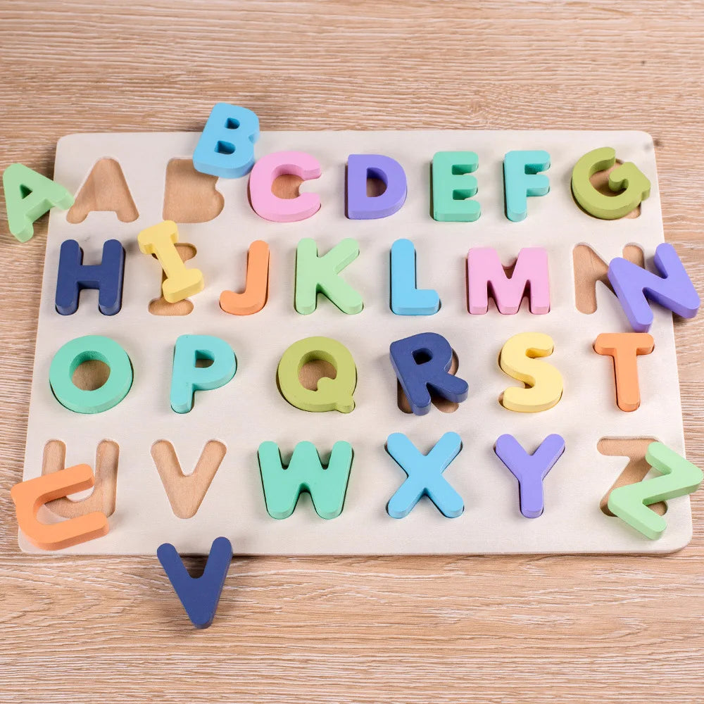 AlphaBlocks – Bois & Éducatif – Puzzle lettres 3D