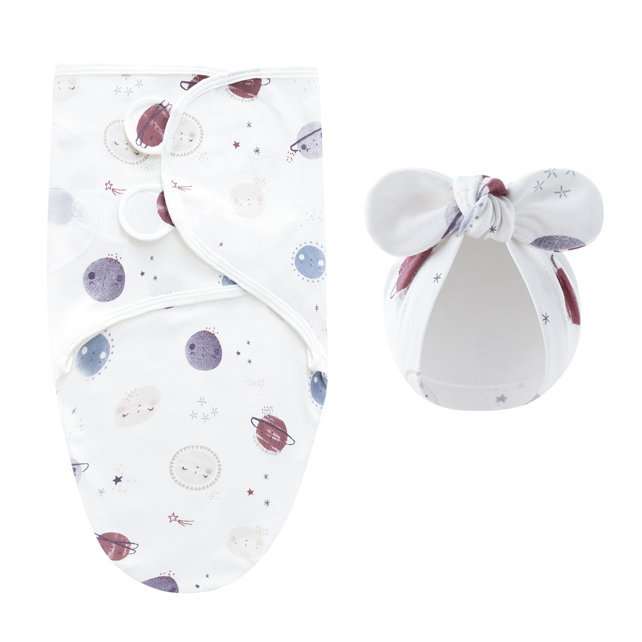 DreamNest – Repos et confort – Couverture d'emmaillotage de luxe avec bonnet