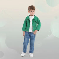 Thumbnail for Candy Color Veste en jean – Veste en jean légère pour enfants