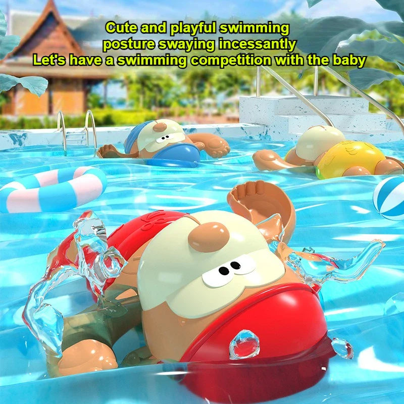 Clockwork Monkey Toy – Jeux et plaisirs aquatiques – Jouet de bain à remonter