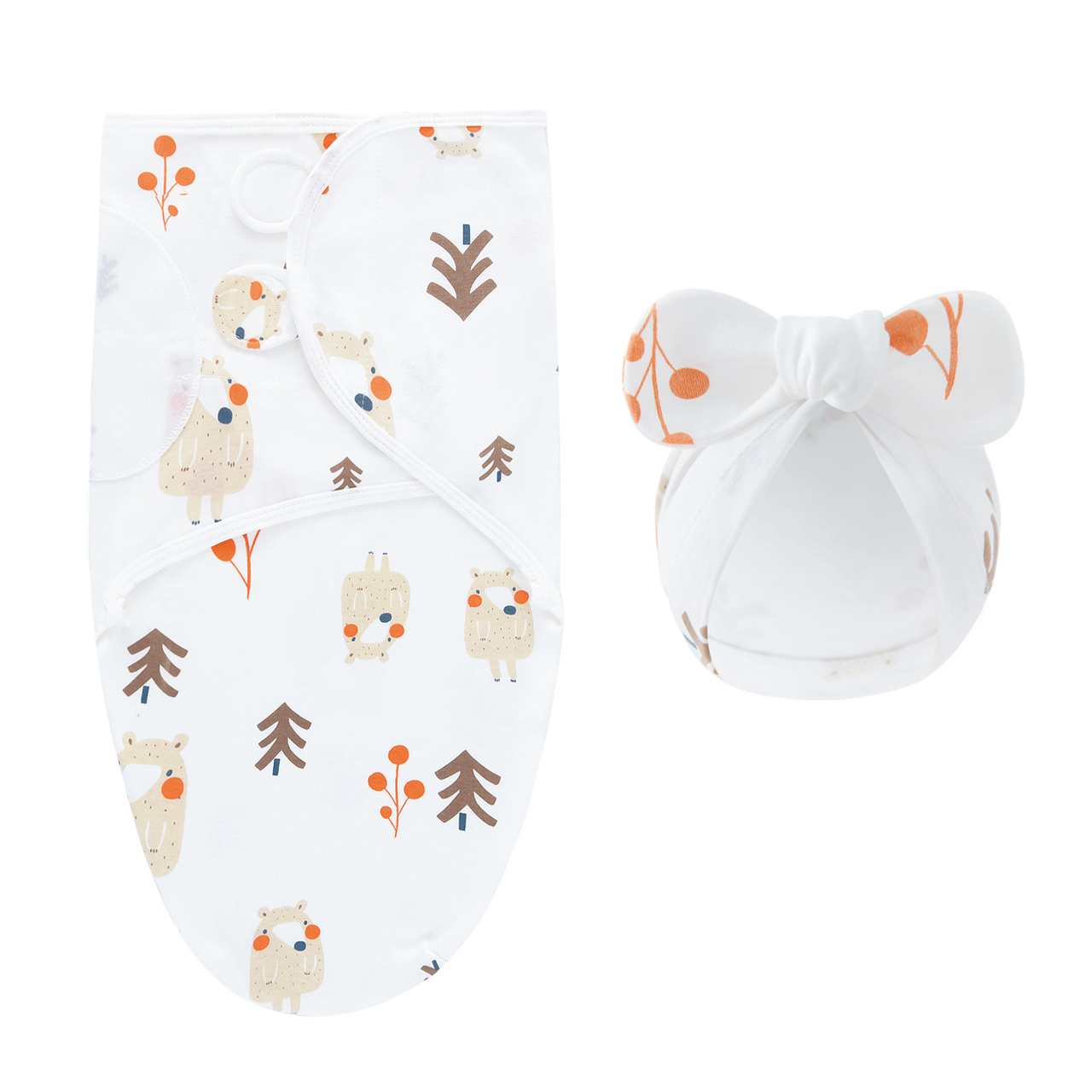 DreamNest – Repos et confort – Couverture d'emmaillotage de luxe avec bonnet