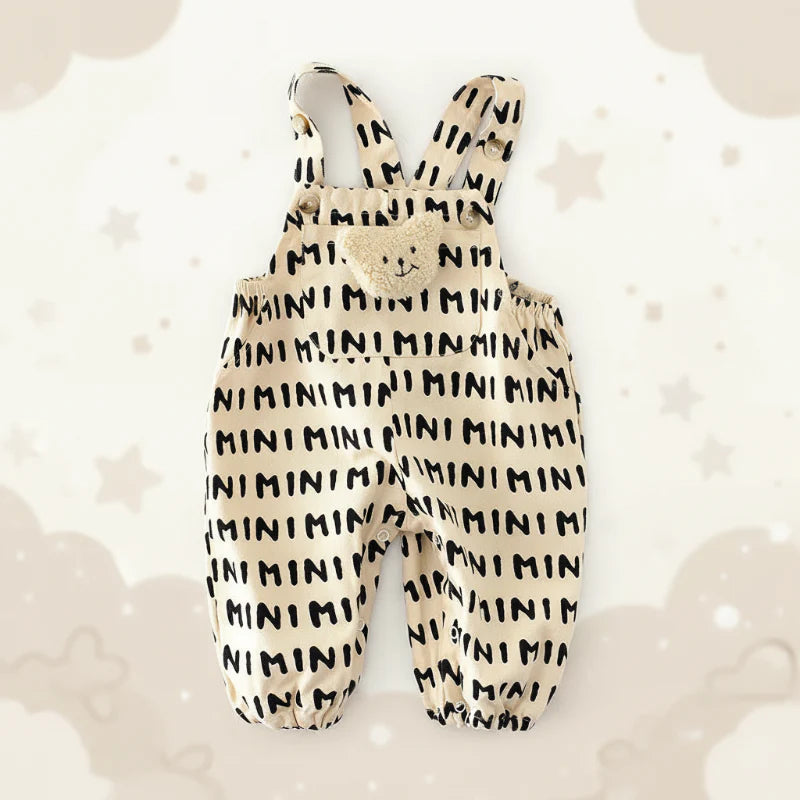Striped Overall Romper – Douceur et confort – Combinaison pour enfant