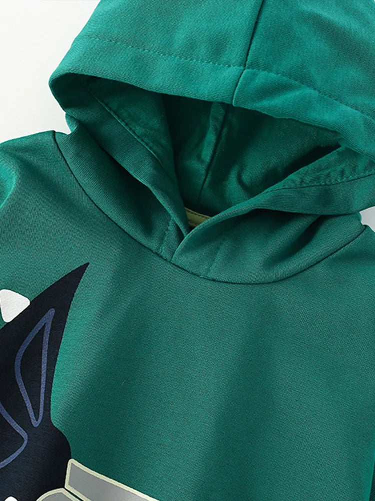 DinoStyle – Chaud et respirant – Sweat à capuche avec imprimé Triceratops