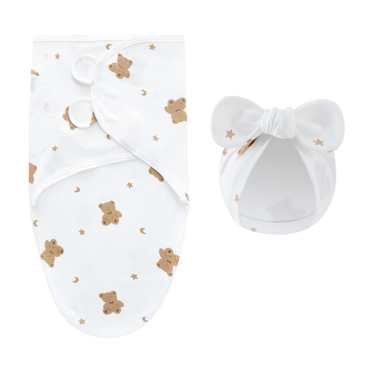 DreamNest – Repos et confort – Couverture d'emmaillotage de luxe avec bonnet