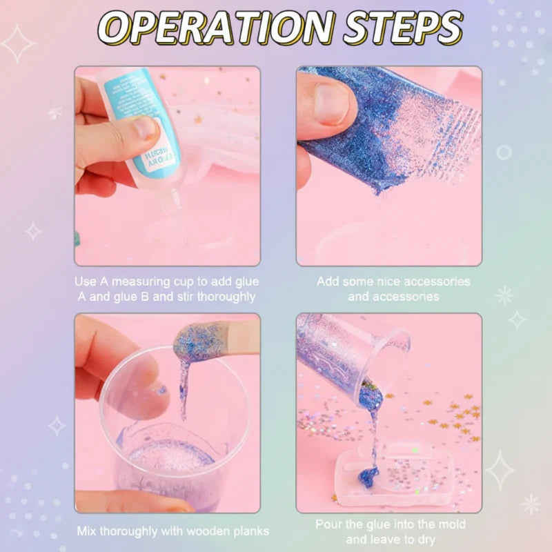 DIY Crystal Keychain Kit – Créatif et ludique – Kit de bricolage pour porte-clés