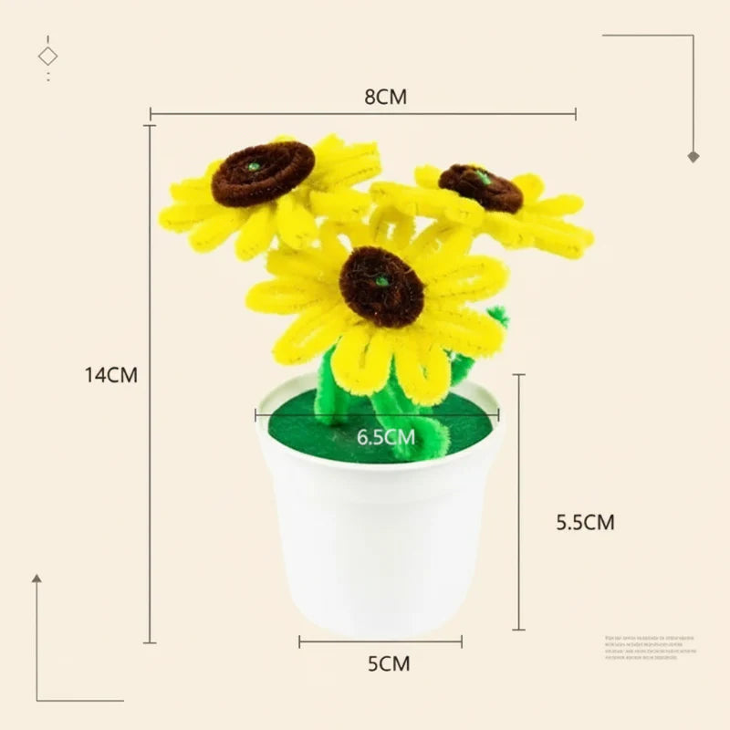 CraftBloom – Coloré et créatif – Kit de bricolage pour pot de fleurs DIY