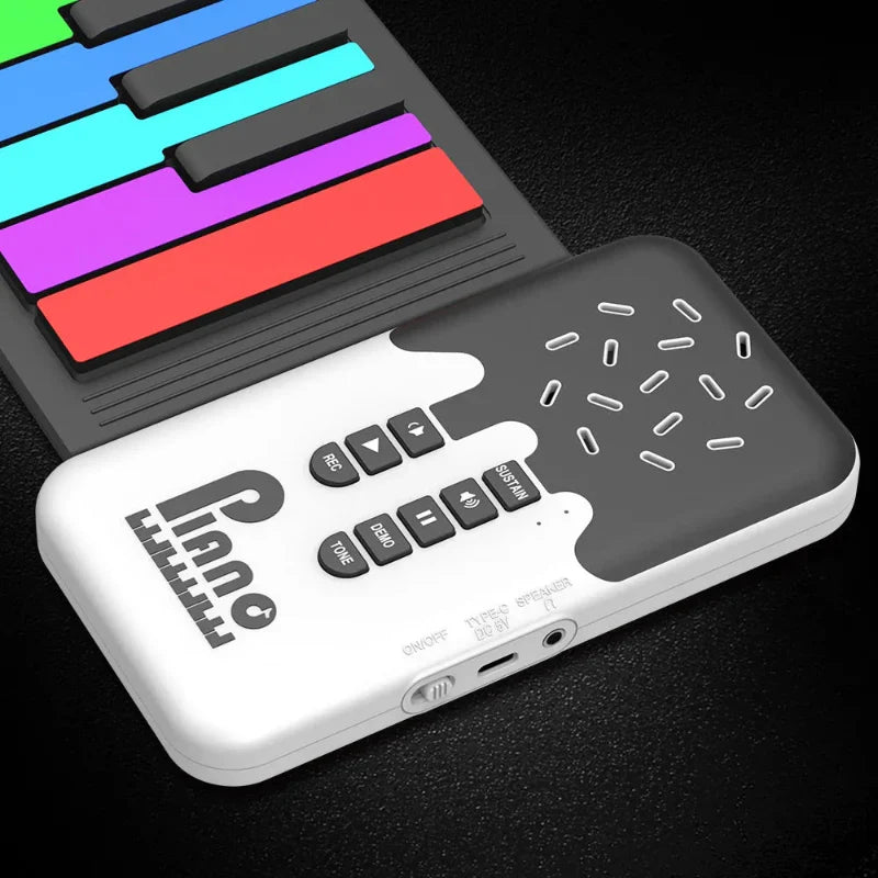 Roll-up Piano Keyboard – Créatif et éducatif – Piano pliable