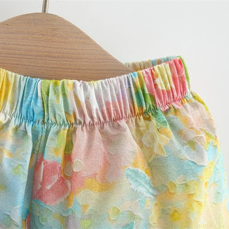 Mini Fashion™ - Fleur d'été chic - Robe d'été imprimé pivoine