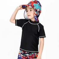 Thumbnail for SunnyGuard – Été & Protection – T-shirt de bain anti-UV à manches courtes pour enfants