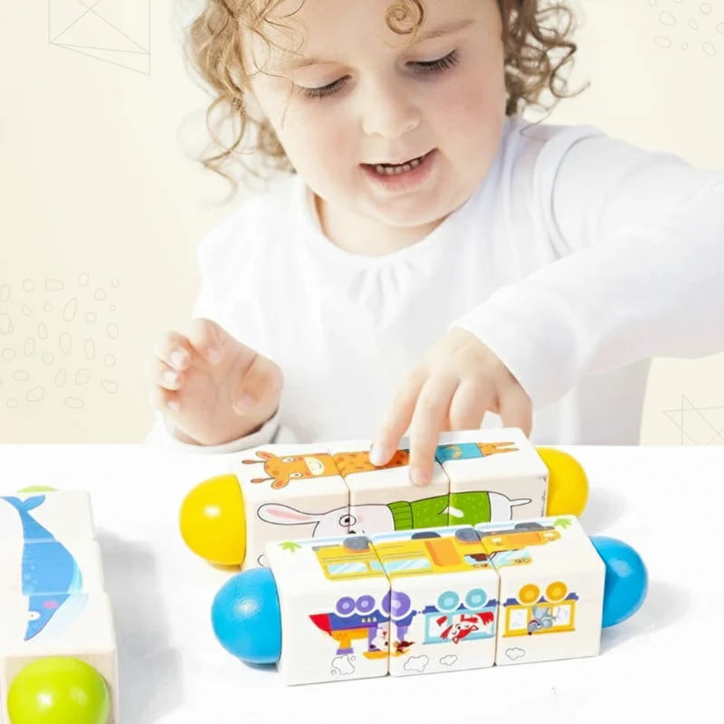 WoodiTurn – Éducatif et amusant – Puzzle rotatif