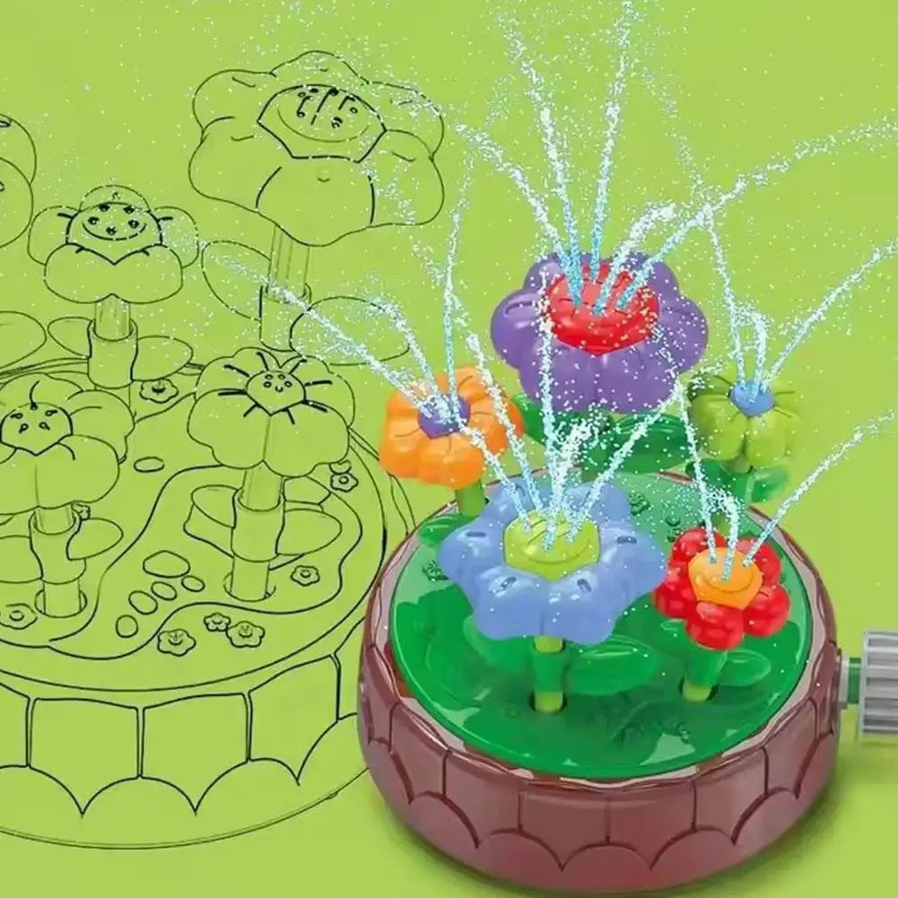 Aqua Bloom - Tourne & Éclabousse - Jouet aquatique Arroseur à fleurs