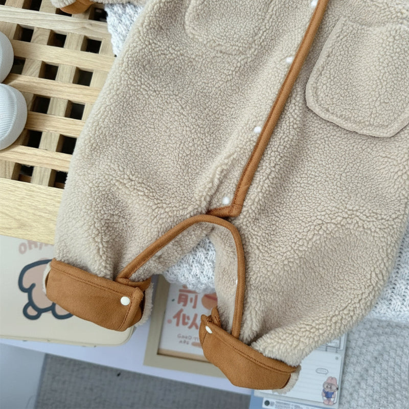 CozyNest – Confortable et tendance – Combinaison d'hiver épaisse avec capuche