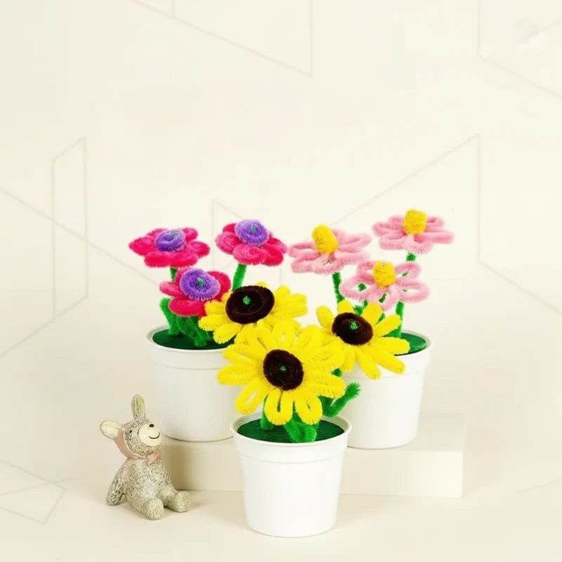CraftBloom – Coloré et créatif – Kit de bricolage pour pot de fleurs DIY