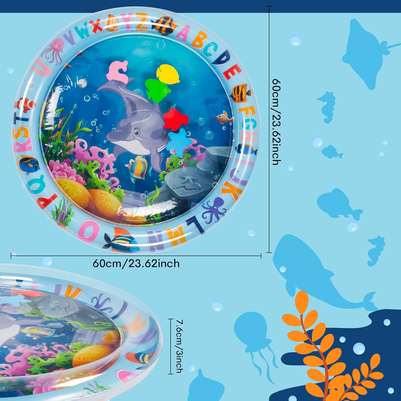 TinyWave – Joyeux et stimulant – Tapis sensoriel aquatique pour bébé