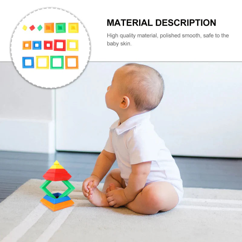 Pyramid Stacking Blocks – Motricité et créativité – Jeu de blocs à empiler