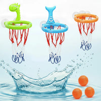 Thumbnail for BathBounce – Interactif et amusant – Set de jeu de basket-ball dans la baignoire