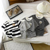 Kids Stripe Outfit – Tendance et confort – Tenue d'été pour enfants