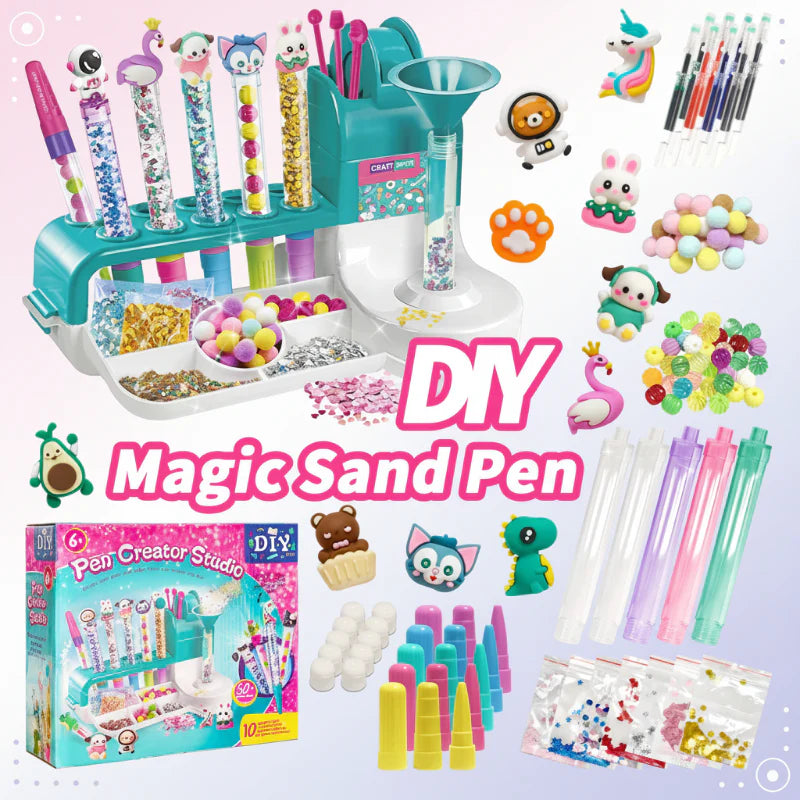 DIY Sand Art Pen – Créatif et éducatif – Kit de création de stylos