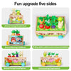 Woods™ – Amusement des formes sur roulettes – Puzzle animaux et légumes