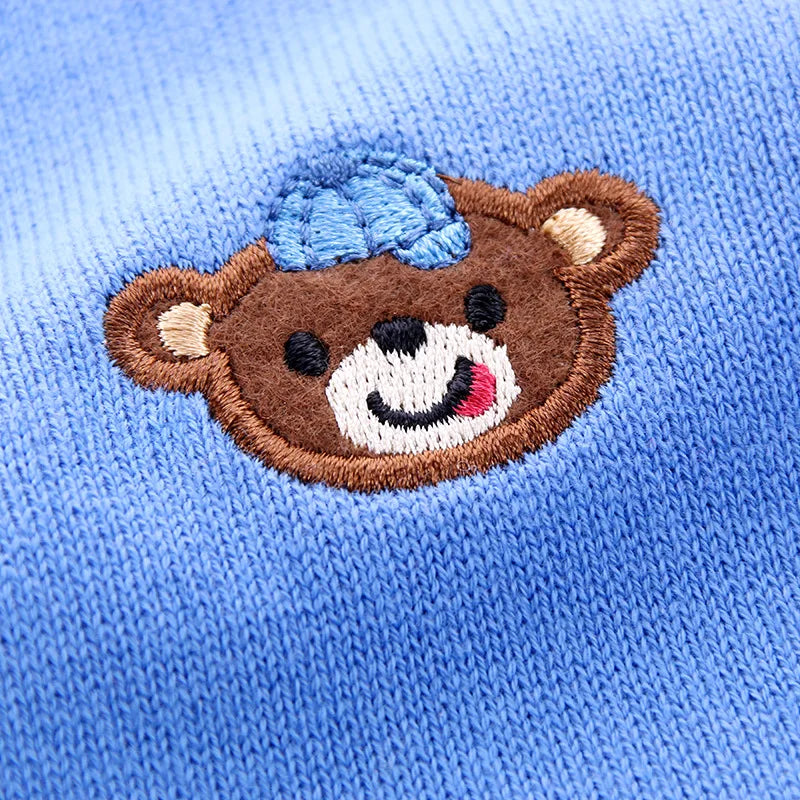 CozziWear – Chaud et tendance – Cardigan tricoté avec des oursons