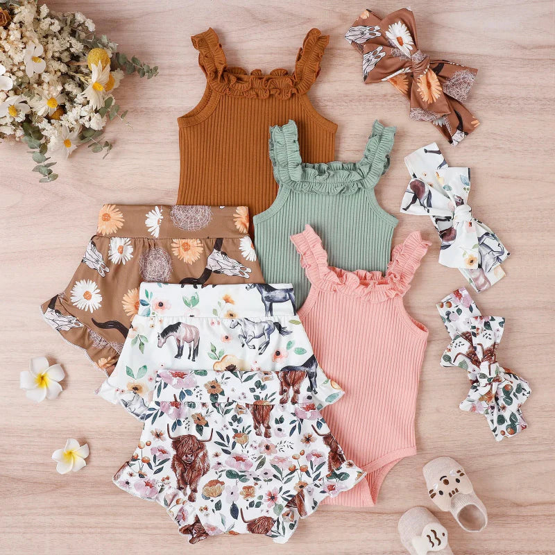 Baby Girl Summer Outfit – Mignon et léger – Ensemble pour bébé