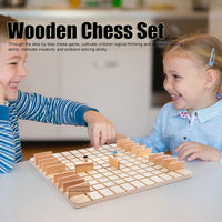 Thumbnail for Wooden Chess Puzzle Game – Stratégie et réflexion – Jeu de société