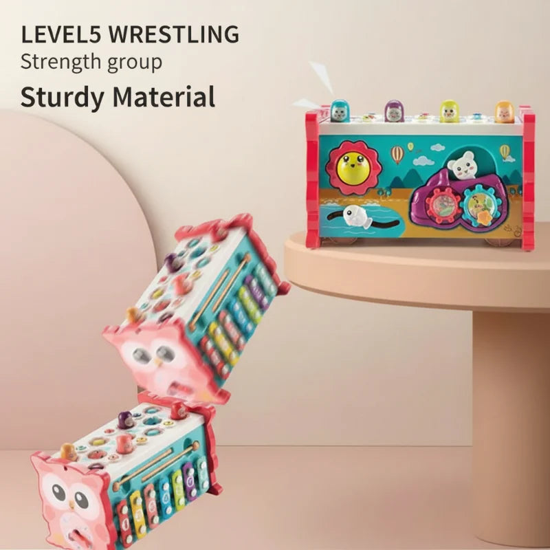 Montessori Hammering Toy – Motricité et apprentissage – Set de jeu 8 en 1
