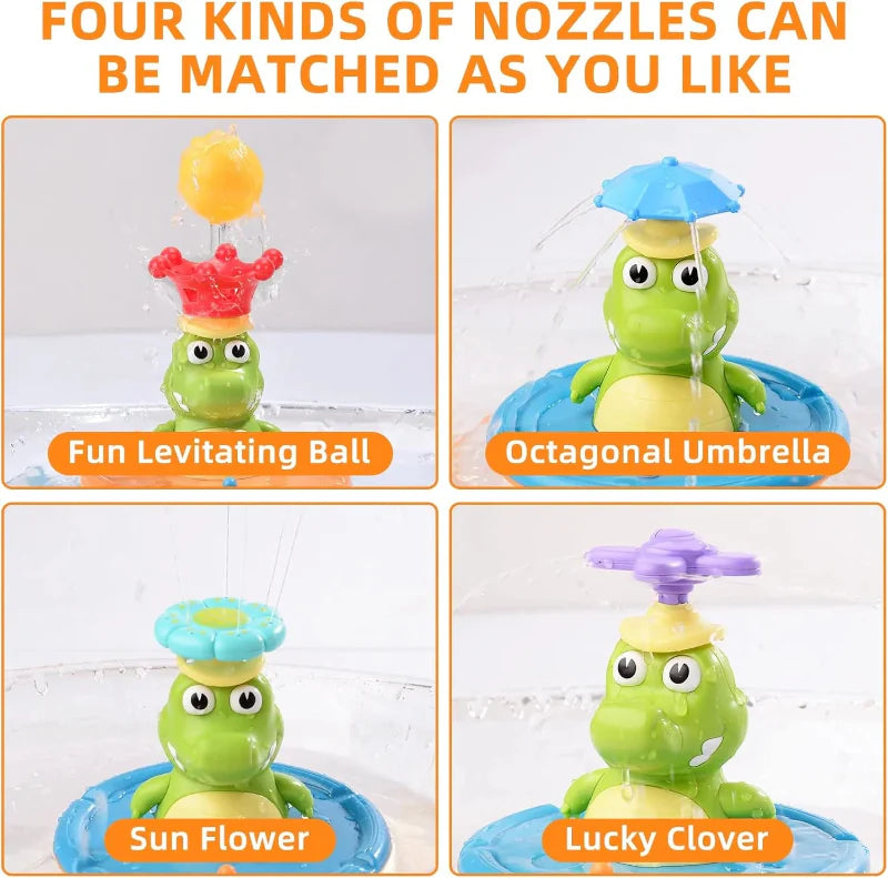 Light Up Crocodile Bath Toy – Interactif et jeux d'eau – Jouets de bain « Fontaine Crocodile »