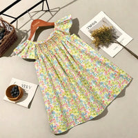 Thumbnail for Floral Dress – Légère et aérienne – Robe à manches flottantes pour filles