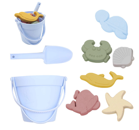 Silicone Beach Set™ - Seau de plage Aventure dans le sable - Kit de plage en silicone