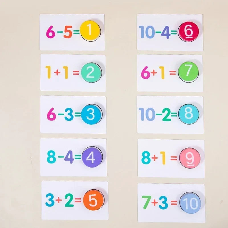 Math Tokens™ - Compter et résoudre - Cartes d'arithmétique Enfants