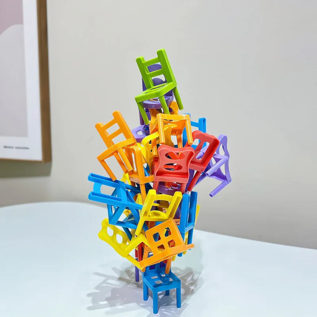 Chair Stack - Interactif et stimulant la créativité - Jeu des chaises empilables