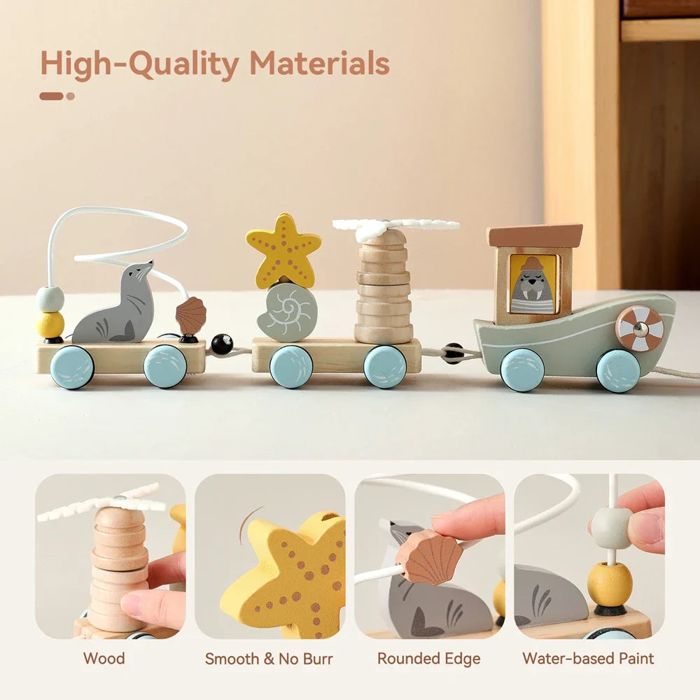 HappyTrain – Montessori & Fun – Train en bois