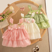 Thumbnail for Tulip Mesh Dress – Élégance et confort – Robe pour enfant