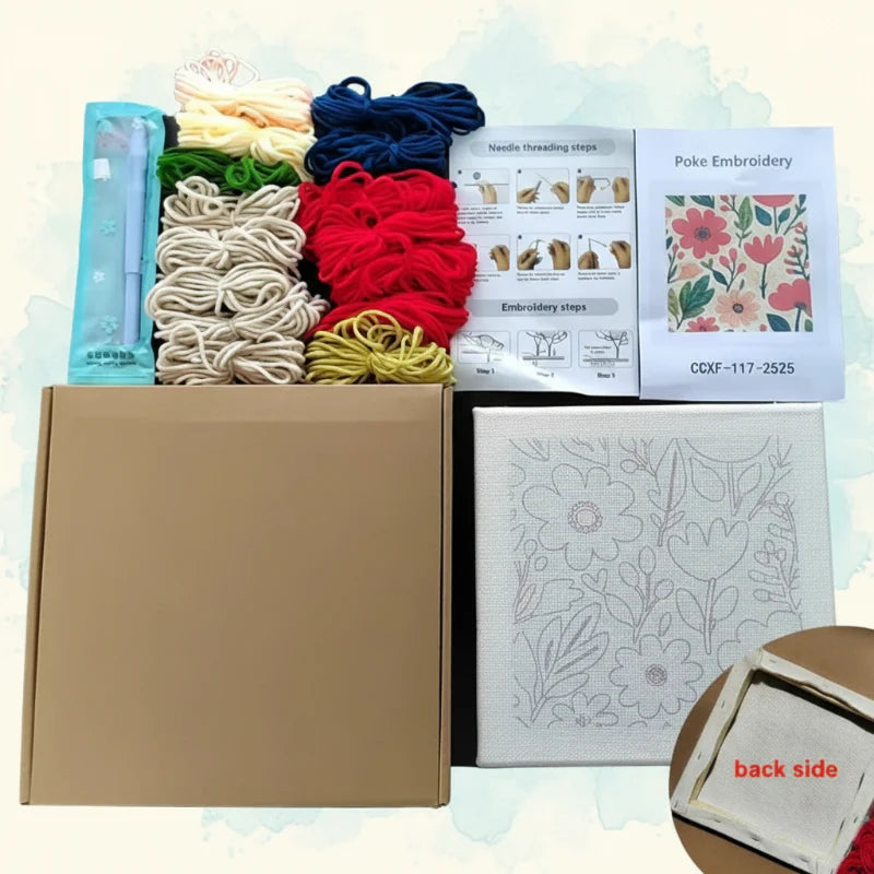 ThreadArt – Fait main & Coloré – Kit de broderie Animaux