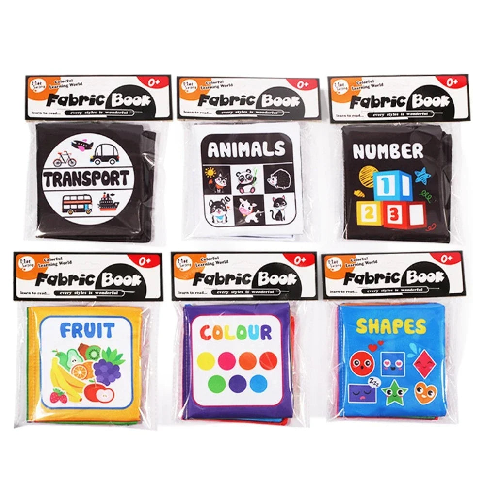 Rattle Book™ - Son et mouvement - Livret de tissus