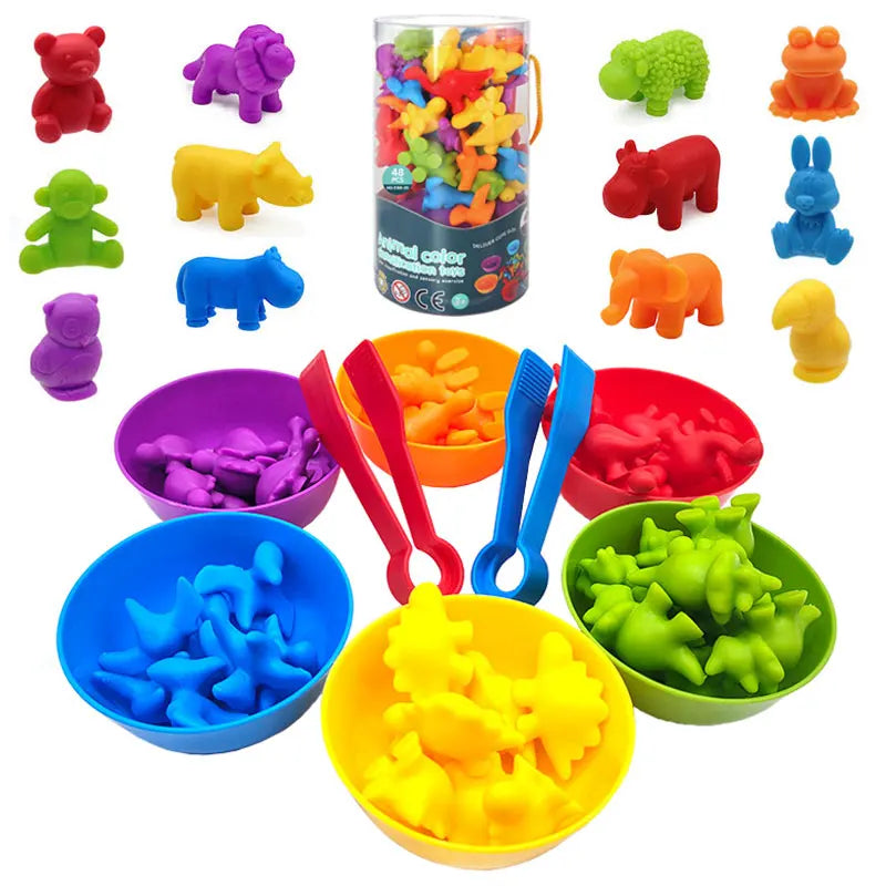 Rainbow Teddy Bears Toys™ - Éducatif et créatif - Oursons à compter arc-en-ciel