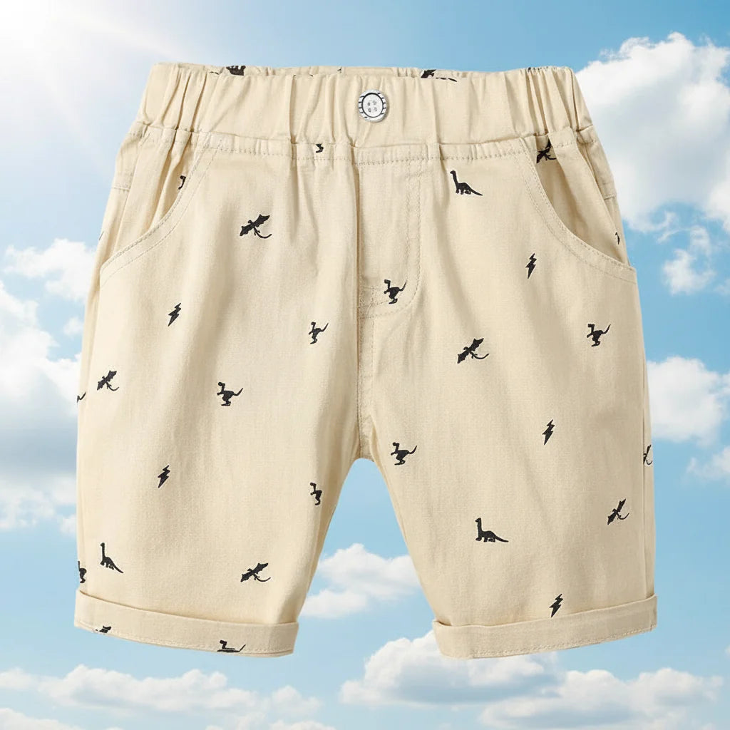 CoolKiddo – Frais et confortable – Short avec motif dinosaure