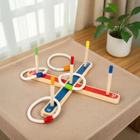 Thumbnail for Montessori Ring Toss Game – Actif et éducatif – Jeu de lancer d'anneaux