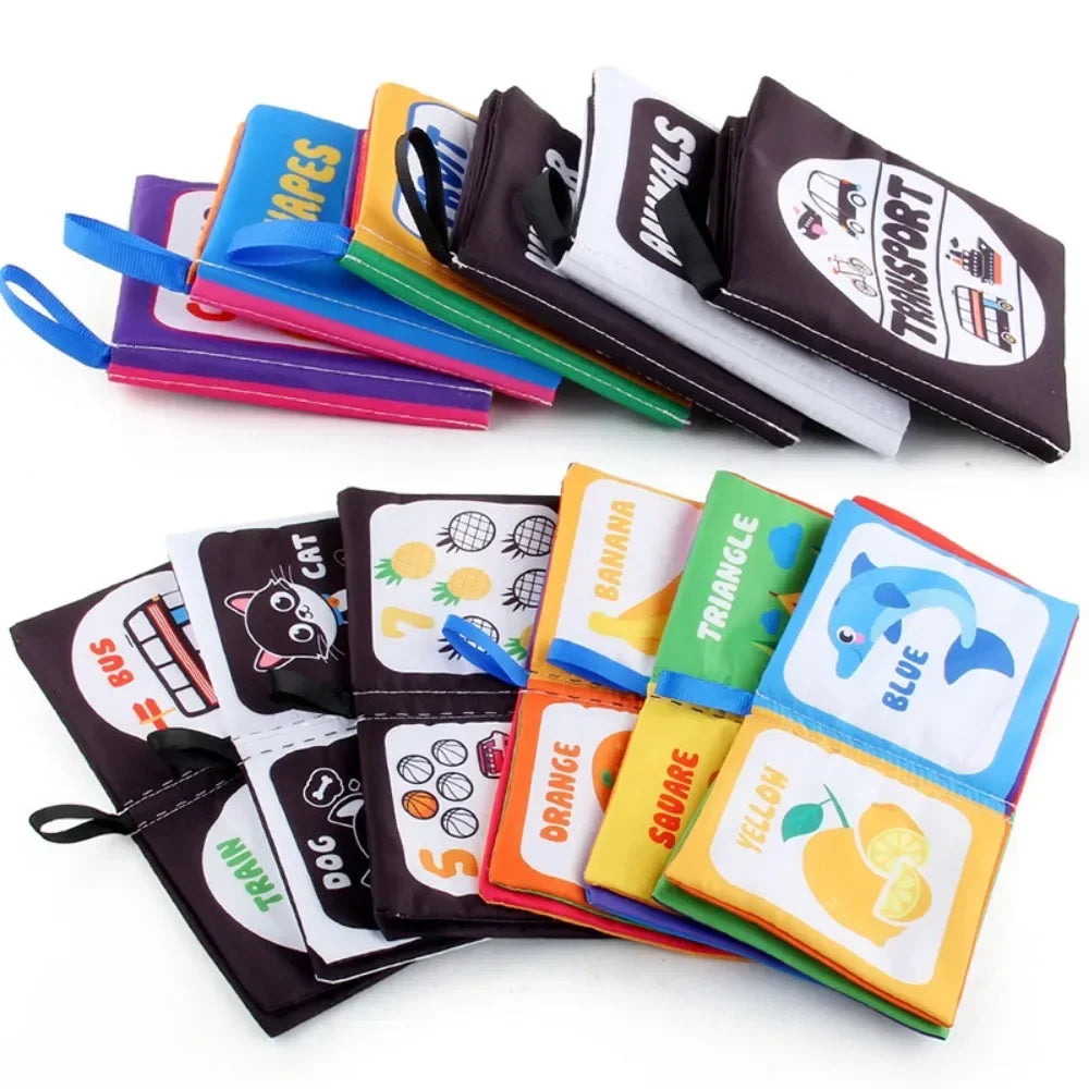 Rattle Book™ - Son et mouvement - Livret de tissus