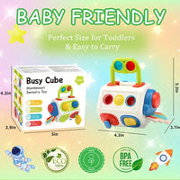 Thumbnail for BusyCube – Intelligent et ludique – Cube Montessori Fidget 10 en 1