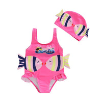 Thumbnail for Mini Fashion™ - Imprimé Poissons Amusant - Maillot de bain fille