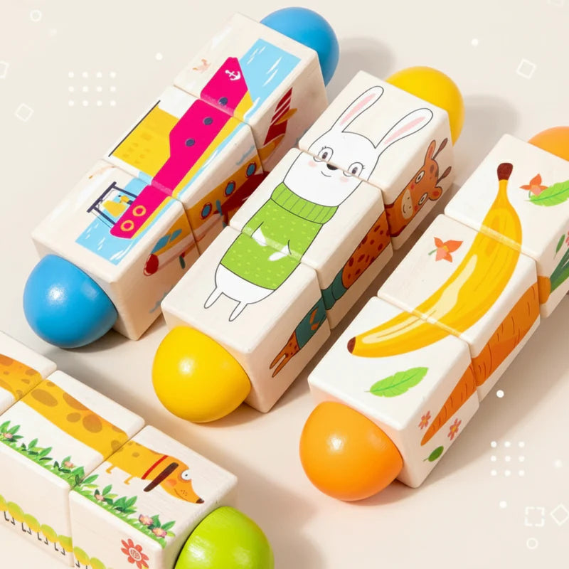 WoodiTurn – Éducatif et amusant – Puzzle rotatif
