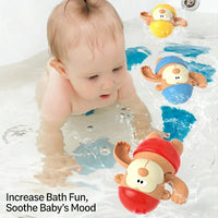 Thumbnail for Clockwork Monkey Toy – Jeux et plaisirs aquatiques – Jouet de bain à remonter
