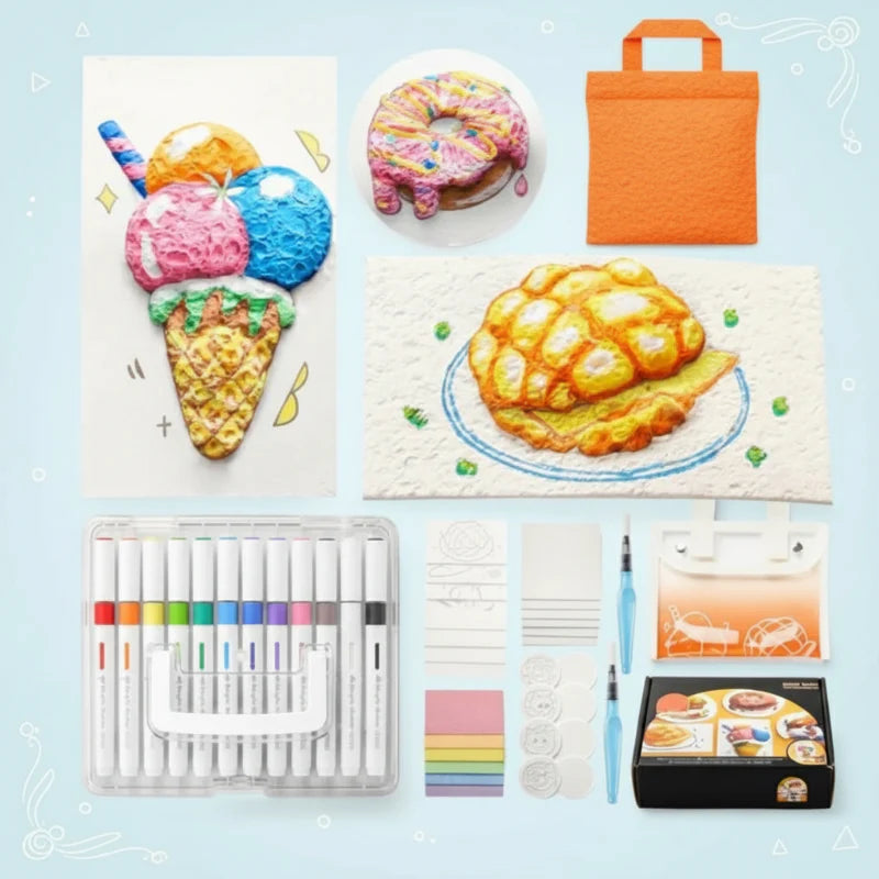 MagicFoam – Coloré et créatif – Set de stylos texture créatifs