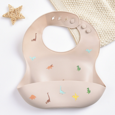 Silicone Bib - Imperméable et à la mode - Bavoir en silicone pour bébé